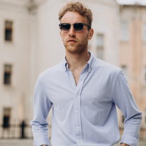 Home solid shirt blue